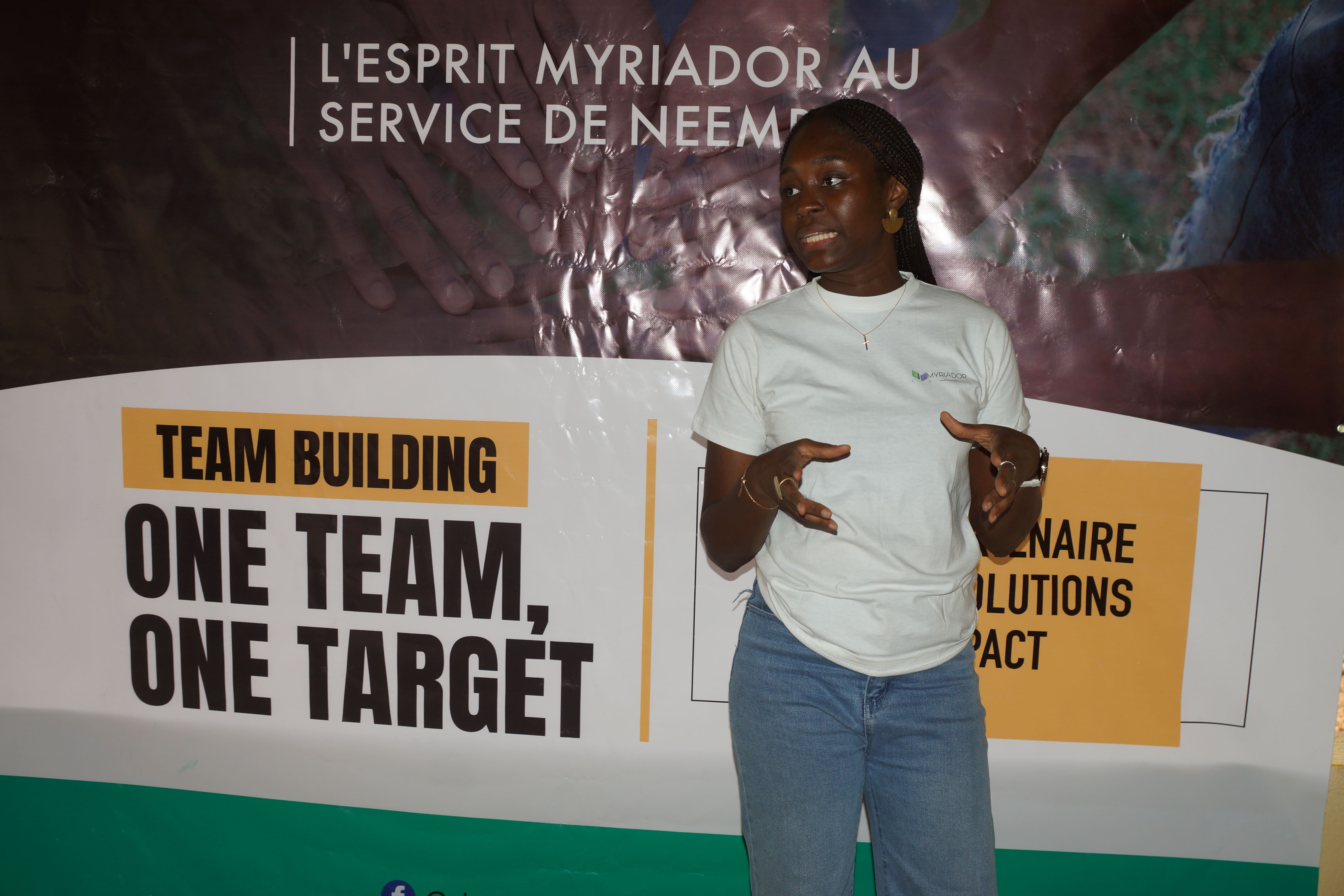 Consultante Myriador lors d'un team building